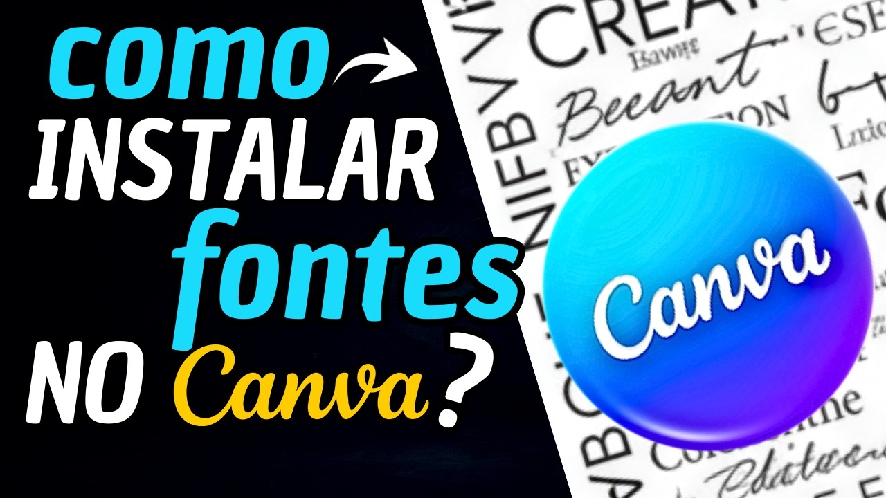 Como instalar fontes no Canva
