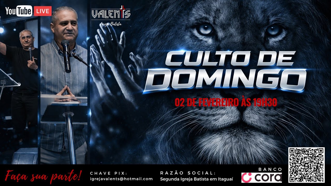 🔴 LIVE | CULTO DE DOMINGO | PASTOR JOEL NATTO  NOITE | 01/02/2026
