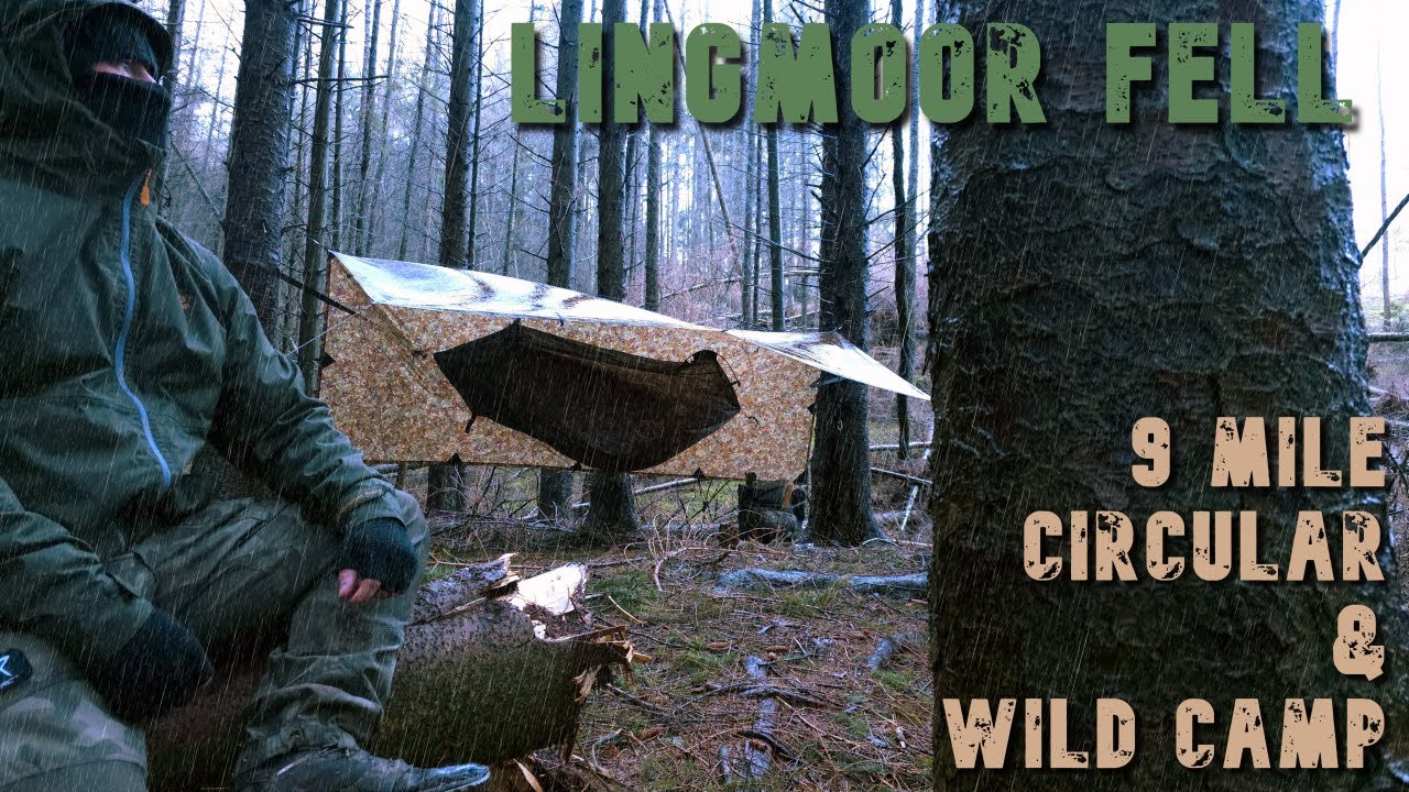 Hammock Camping in HIGH WINDS and HEAVY RAIN - Lingmoor Fell