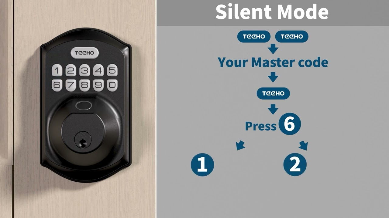TEEHO TE002W Keyless Entry Door Lock Programming Video