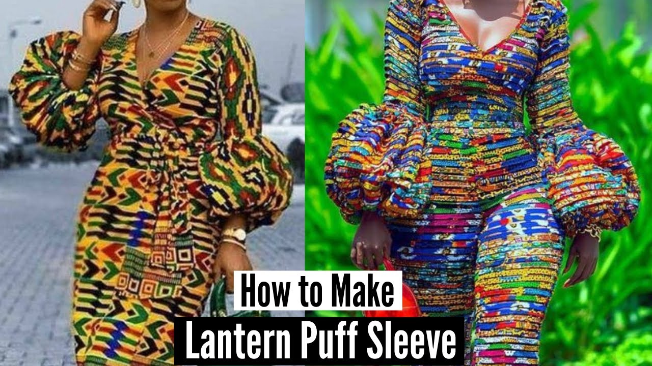 Lantern Balloon Puff Sleeve Tutorial Exaggerated Puff Sleeve Cutting and Stitching