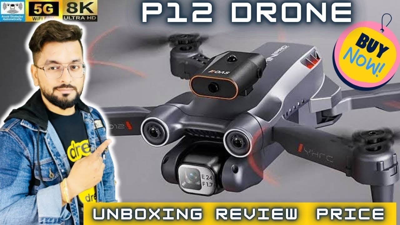 P12 Pro Dual Camera Drone | Drone Camera🥰 | Nitin Selfmade