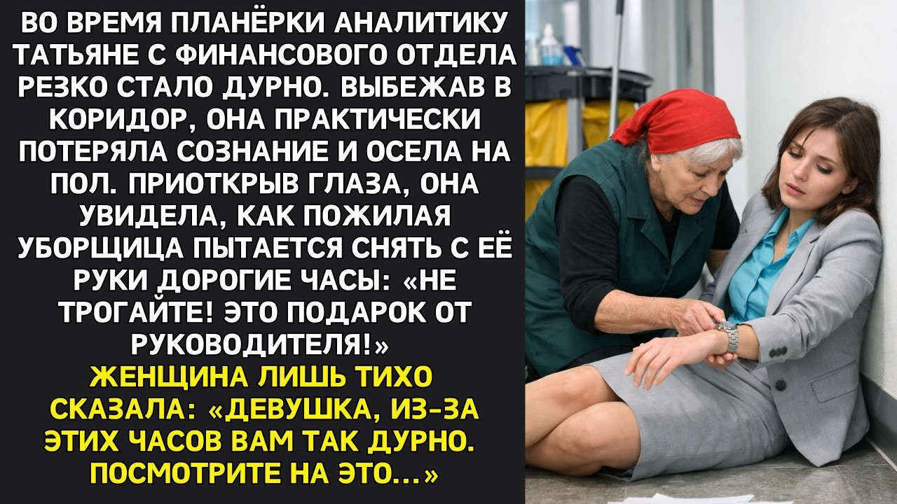Теряя сознание, девушка увидела, как уборщица тянется к её дорогим часам. Но та знала правду...