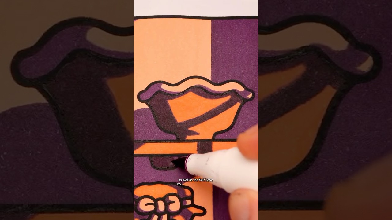 2 Marker Challenge: Coloring a Golden Hour Light Effect #art #coloring