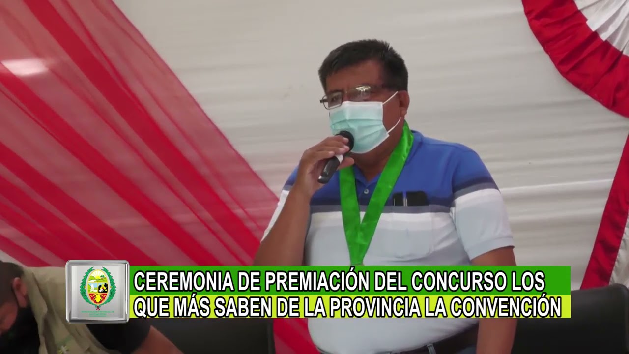Premiación del concurso los que más saben de la Provincia de La Convención