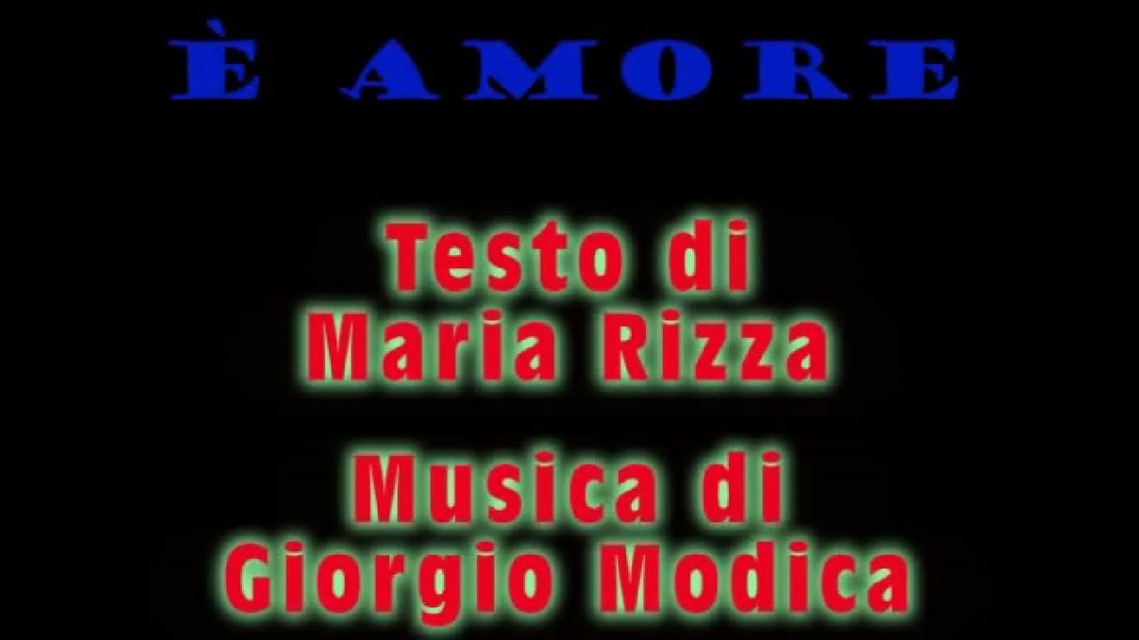 E' amore   Giorgio Modica