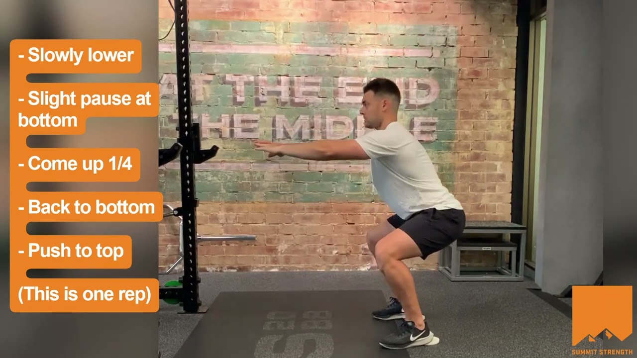 1 + 1/4 Squat [Strength Exercises For Hikers]