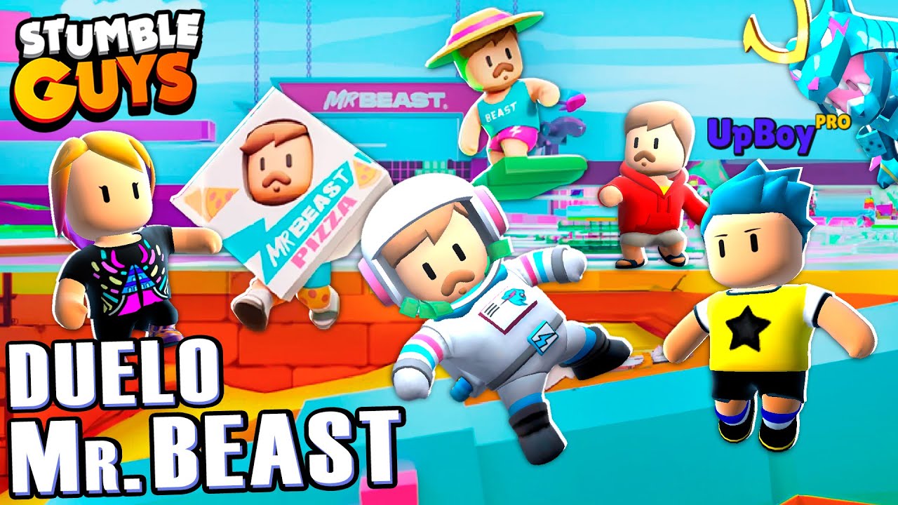 👑 Virei CREATOR e Disputei um DUELO de SKINS do Mr. Beast no Stumble Guys