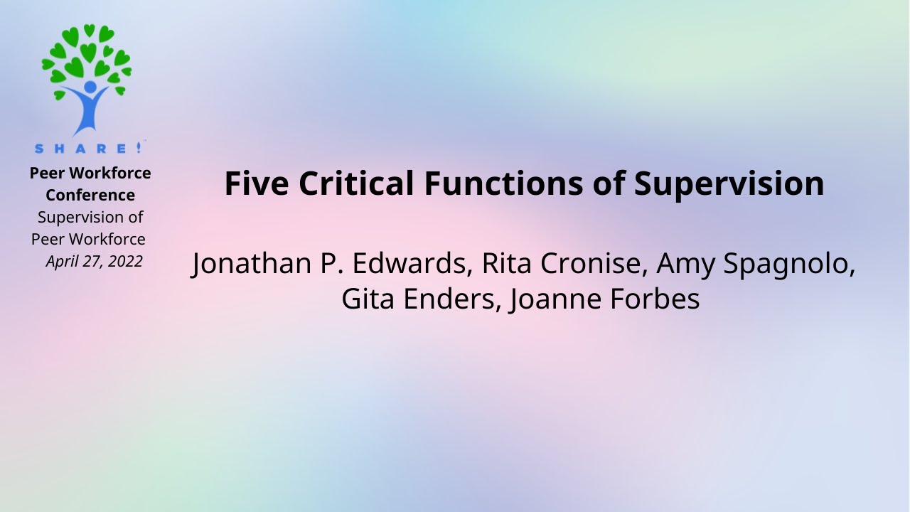 Five Critical Functions of Supervision