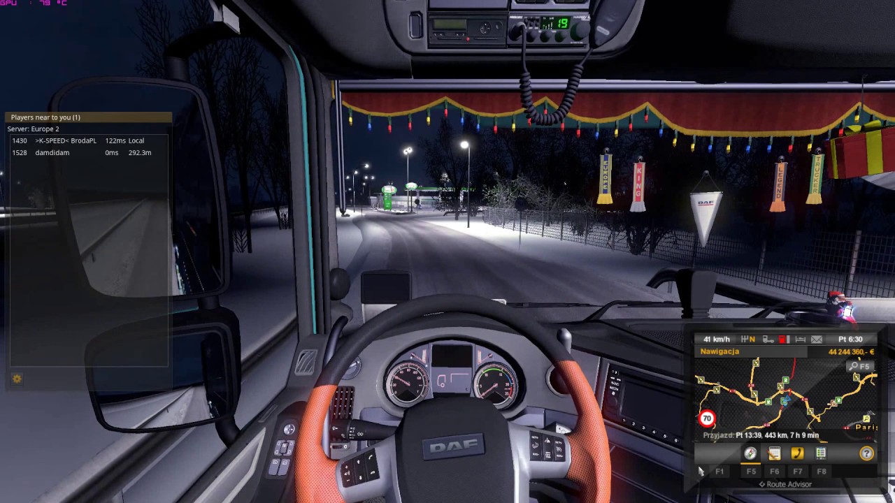 Euro Truck Simulator 2 MultiPlayer - Eco driving