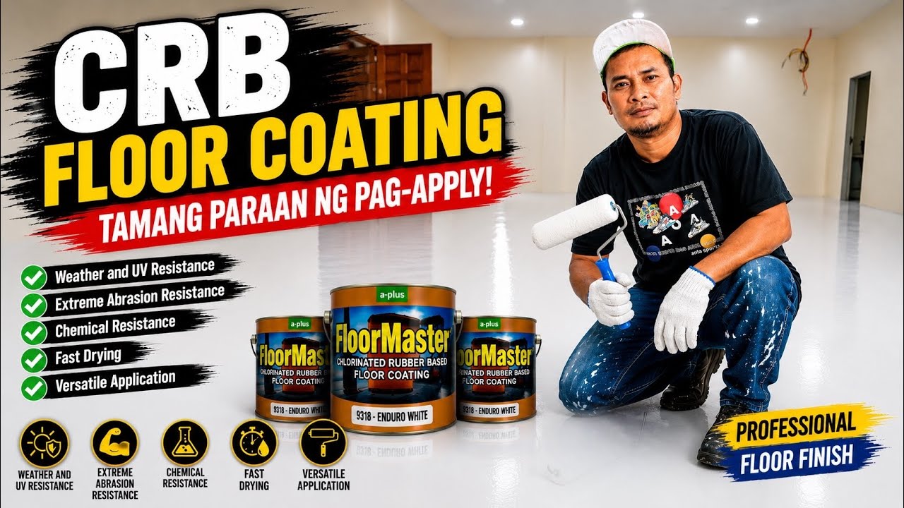 Tamang Pag-Apply ng CRB Floor Coating | Step-by-Step Professional Guide