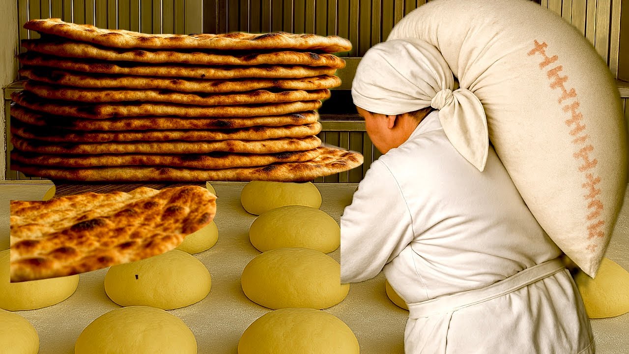 A woman has been running an Iranian bakery for over 34 years! Authentic Iranian bread