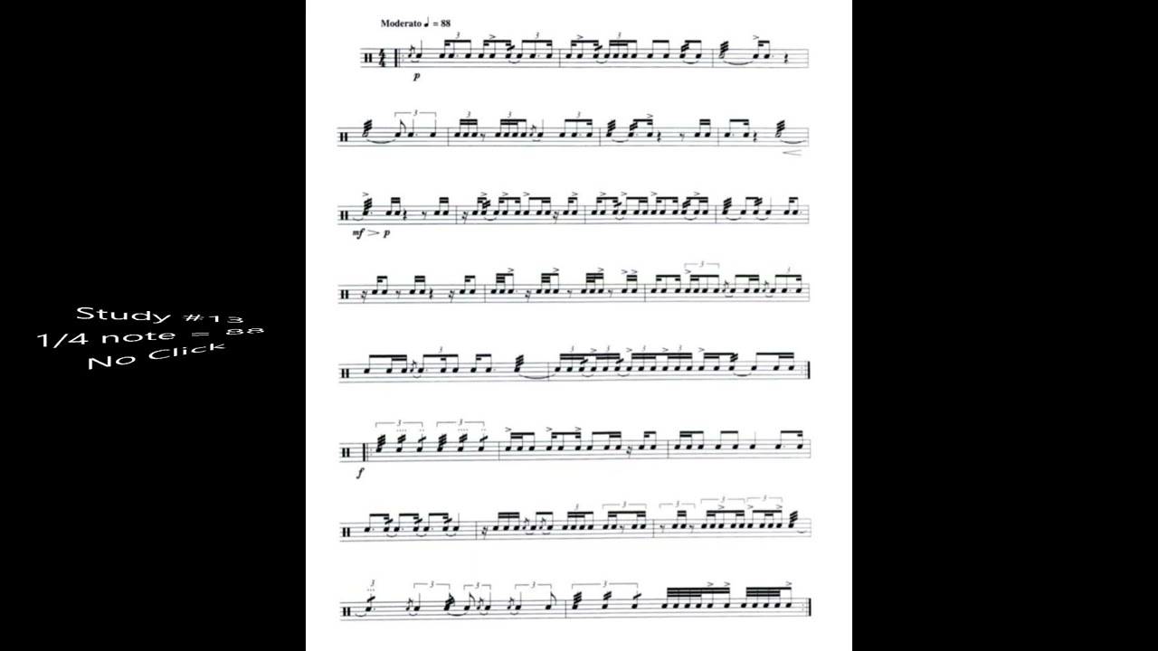 Contemporary Studies-Study #13 - Sight-Reading with Rick - Advanced Level