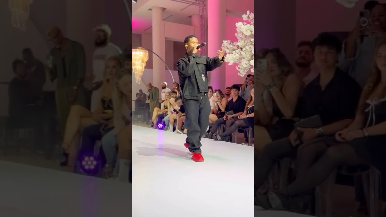 Выступление на показе мод Nasty C Steve Madden