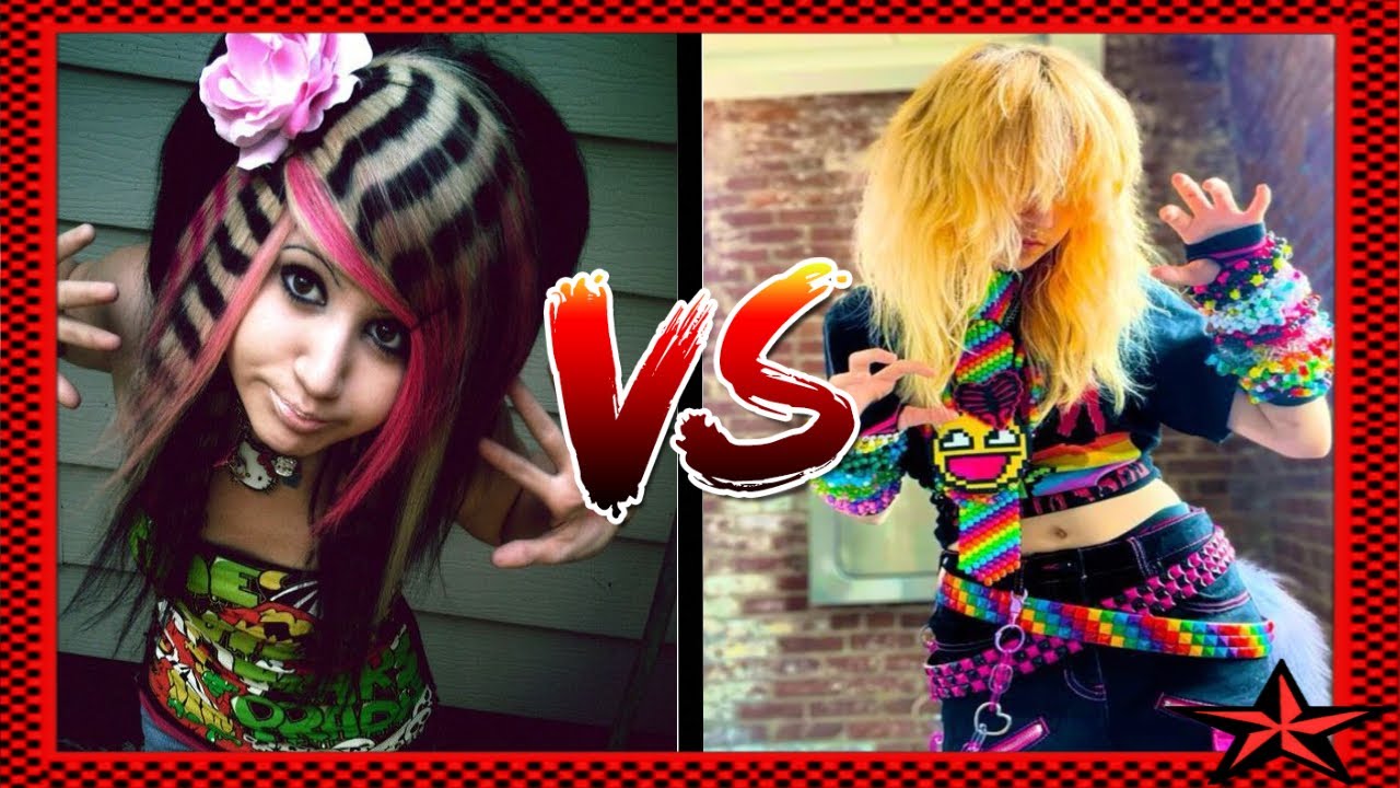 scene vs. scenecore and why they hate each other