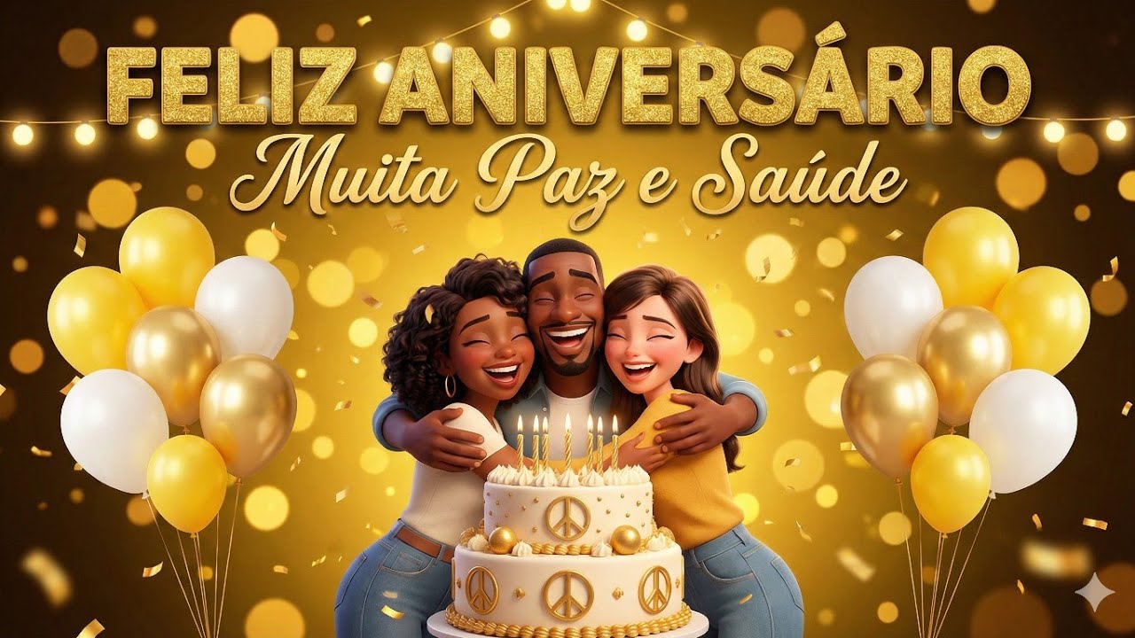 Feliz Aniversário/ Muita Paz e Saúde/ Mensagem Musical 🎂