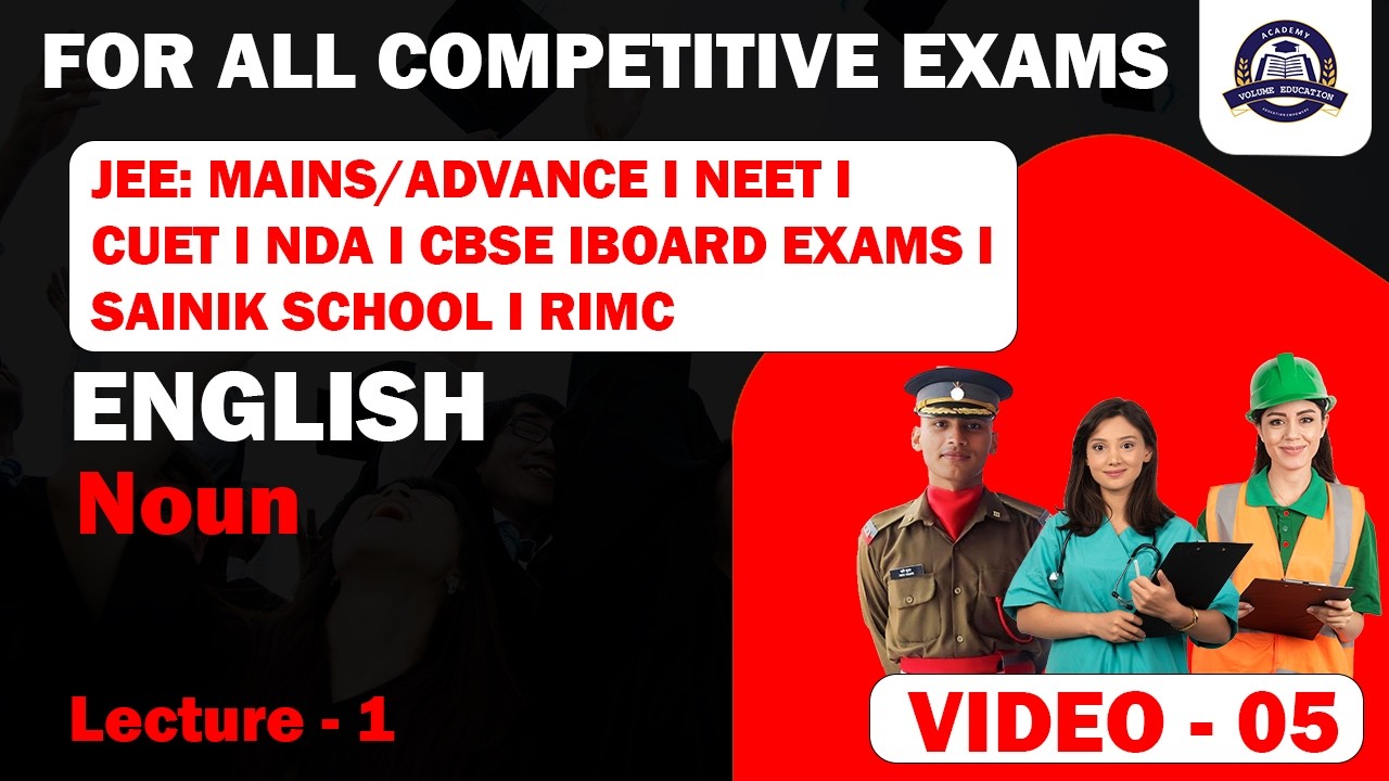 English I Noun (Imp. Rules) Part - 1 I JEE I NEET I CUET I NDA I RIMC I other Competitive exams