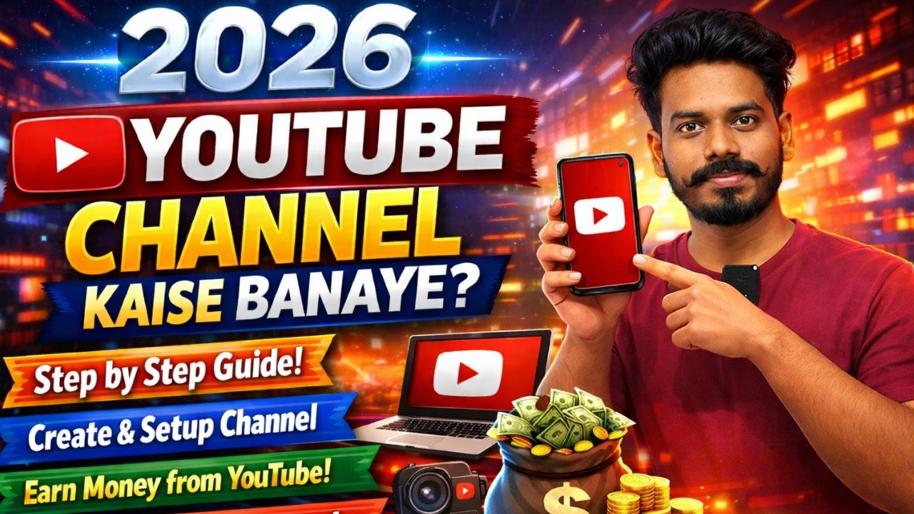 YouTube Channel Kaise Banaye 2026 | Step By Step Full Guide (Mobile Se)