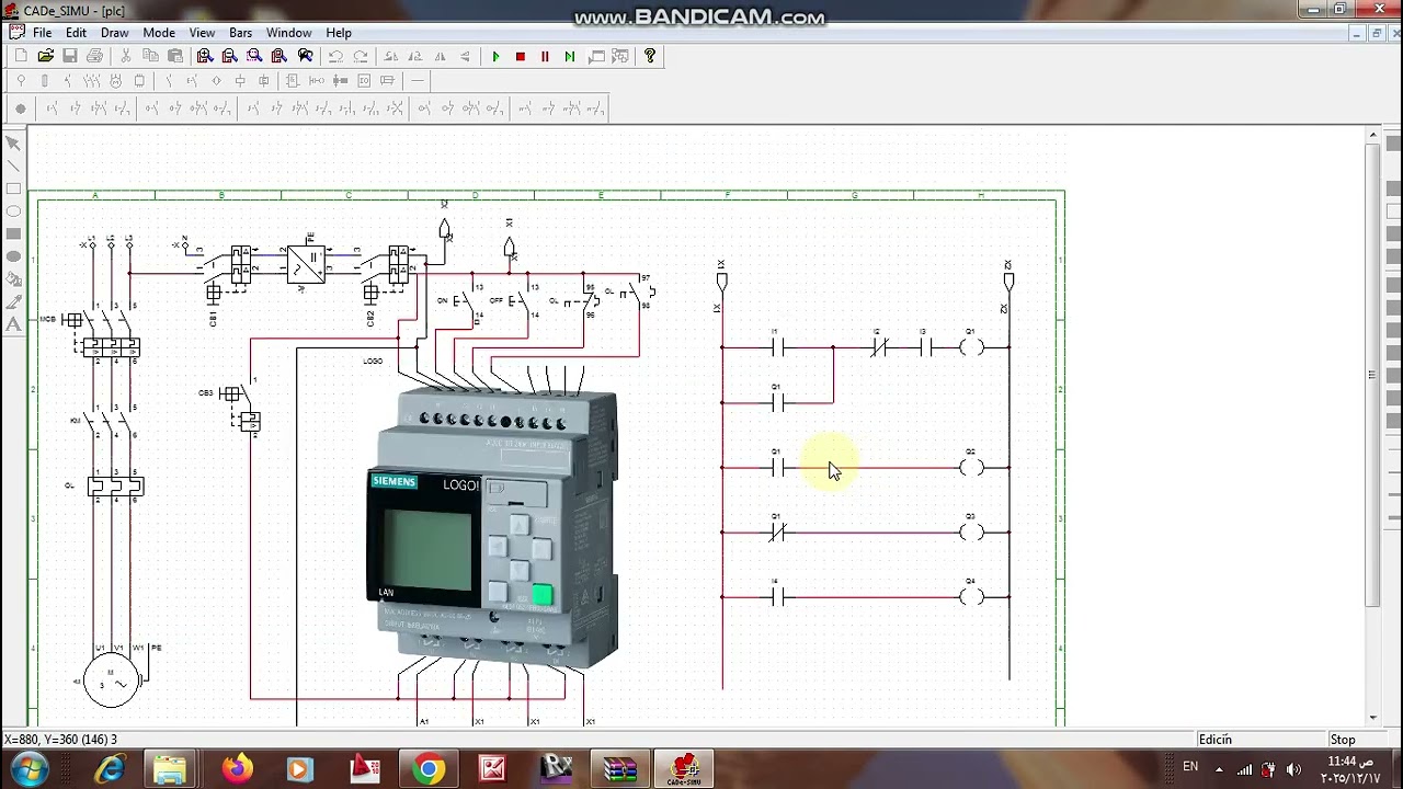 (4) شرح وتحميل امثلة على برنامج محاكاة التحكم في الدوائر الكهربائية  cad-simu