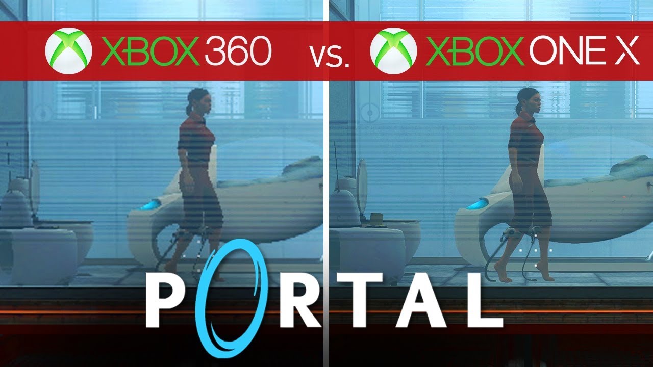 Portal Comparison - Xbox 360 vs. Xbox One X