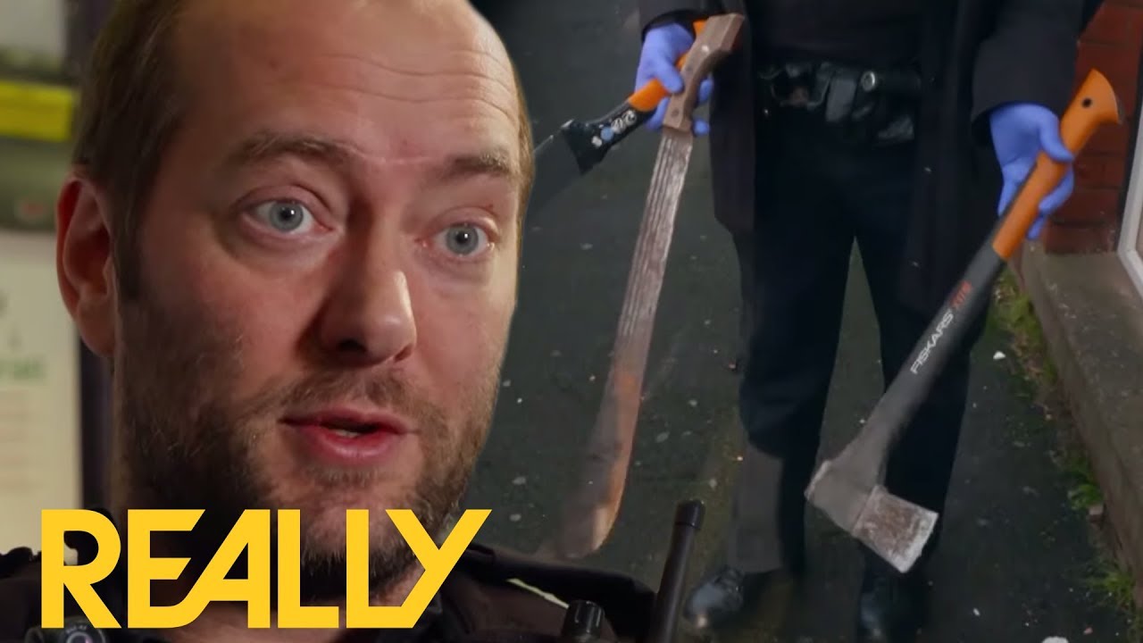 Officers Find An Axe And Other Weapons In This Man's House | Cops UK: Bodycam Squad