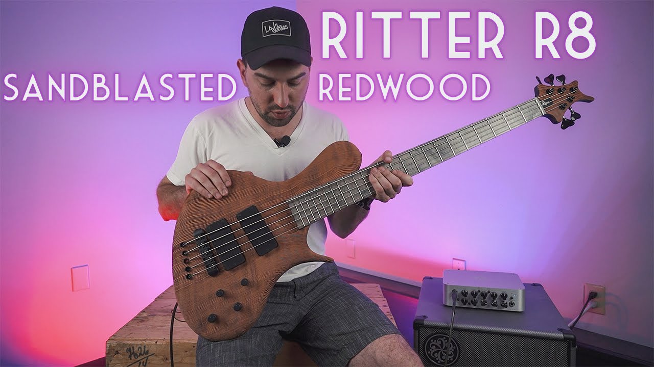 Демонстрация бас-гитары Ritter R8 Singlecut Sandblasted Quilted Redwood