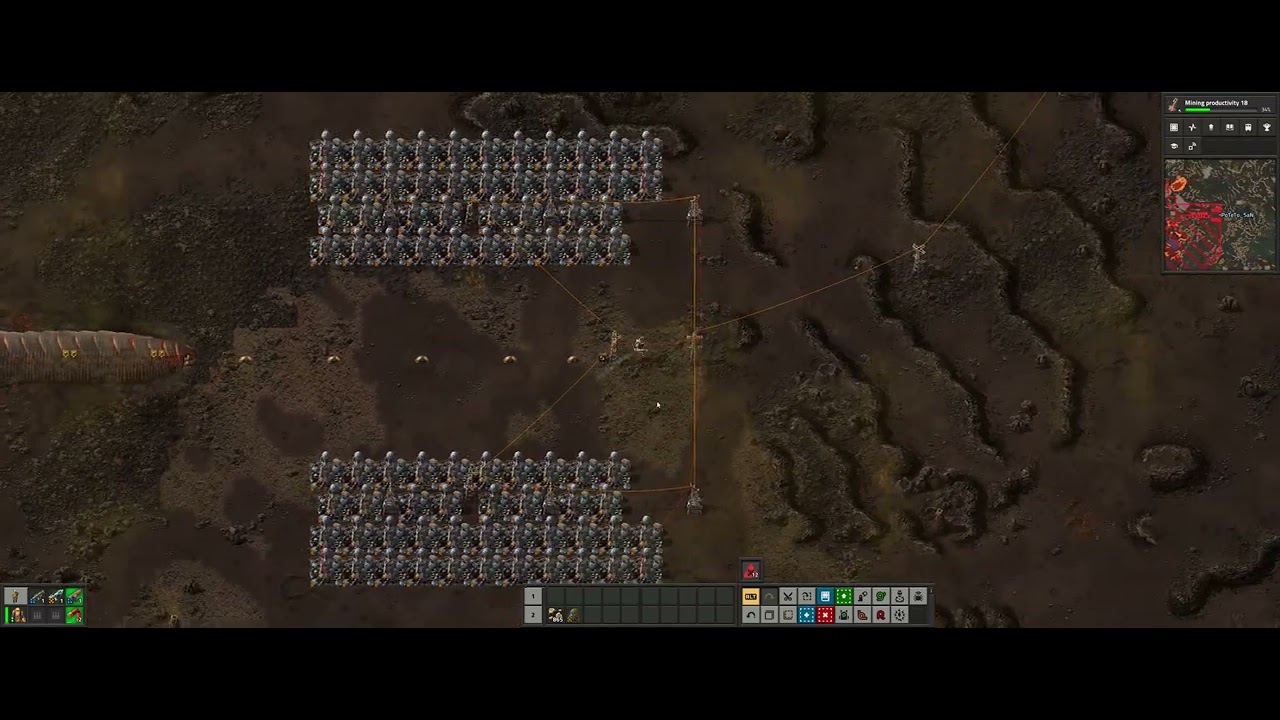 Factorio-Space Age DLC:80 Legendary Tesla Turrets vs Medium Demolisher