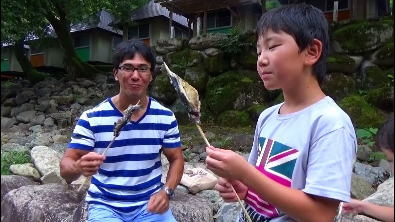 岐阜県板取キャンプ場でマスを釣って食べて大満足！山の天気は予測不能…