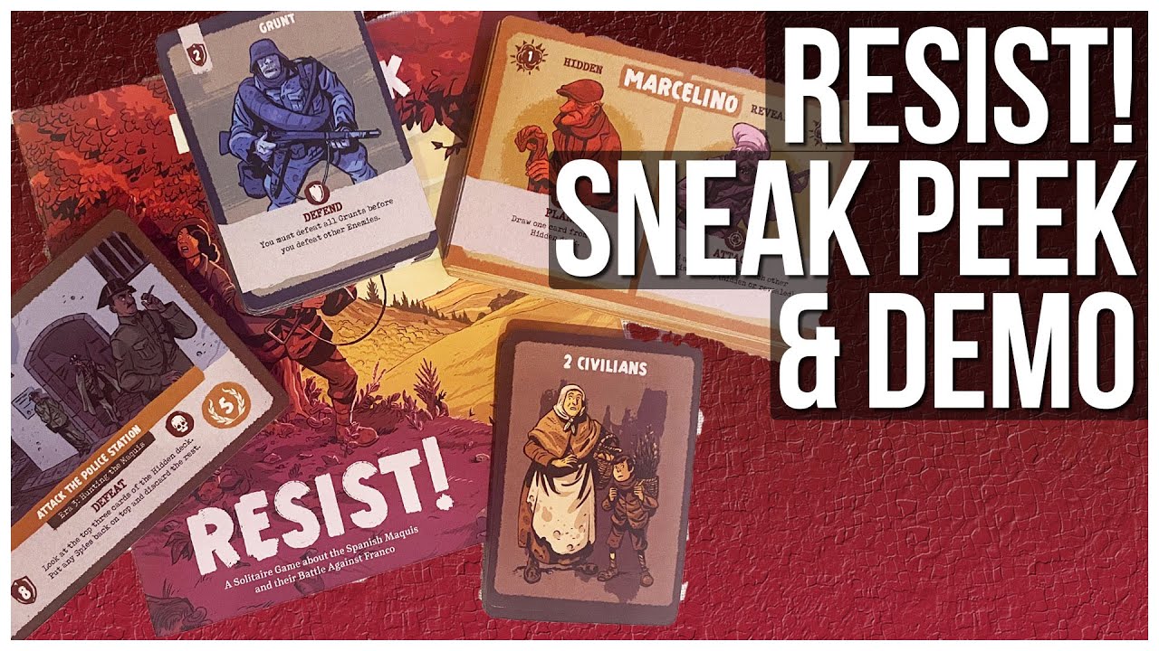 Resist! Sneak Peek & Gameplay Demo | Salt & Pepper Games | Solitaire Card Wargame