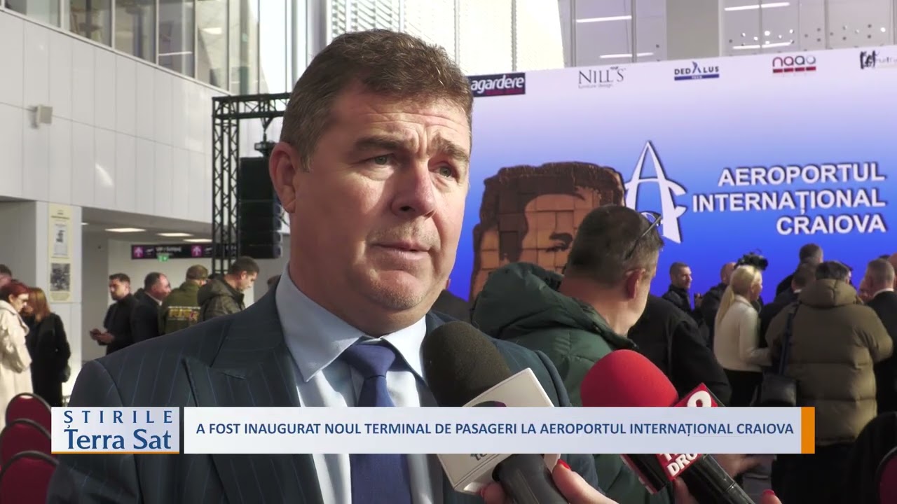 A FOST INAUGURAT NOUL TERMINAL DE PASAGERI LA AEROPORTUL INTERNAȚIONAL CRAIOVA