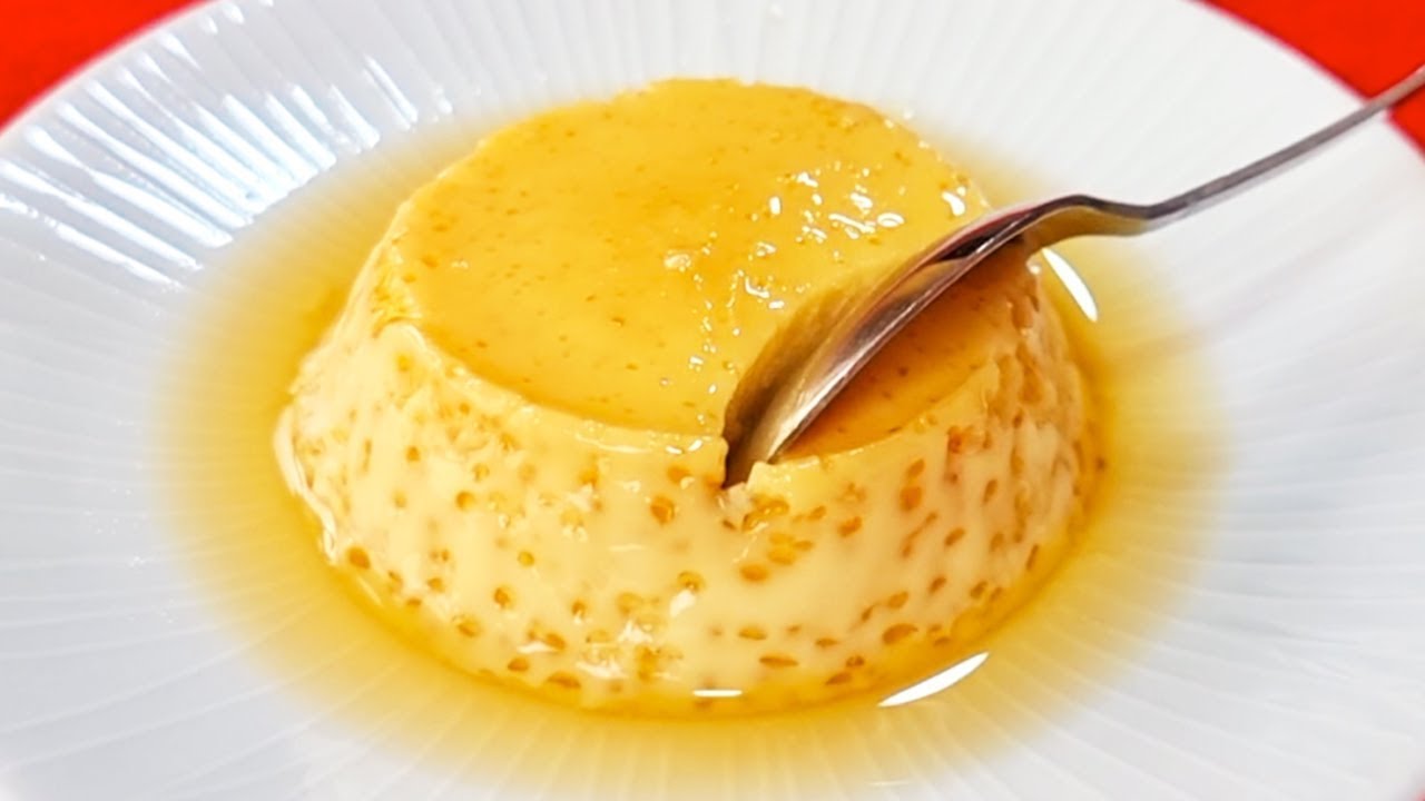 Flan SIN AZ&Uacute;CAR, &iexcl;Solo 4 INGREDIENTES y SIN LECHE CONDENSADA! Sin Horno y Sin Harina