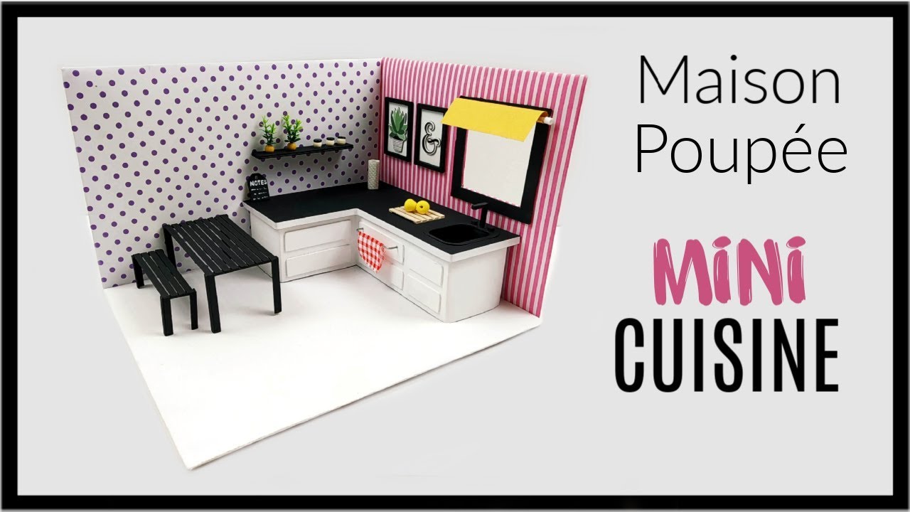 DIY MINIATURE MAISON POUP&Eacute;E CUISINE / KITCHEN MINIATURE DOLL HOUSE