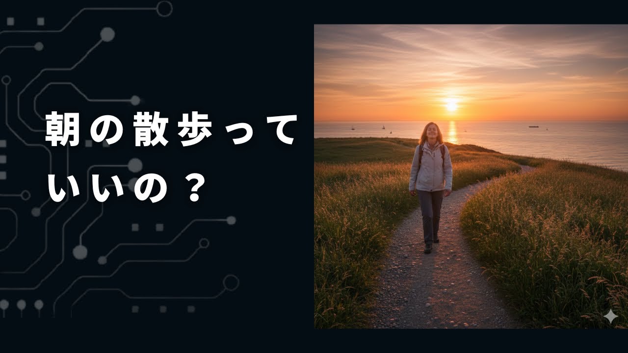【ボディメイク】　朝の散歩っていいの？