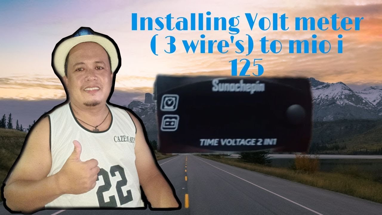 Installing volt meter with clock(3 wires) on mio i 125