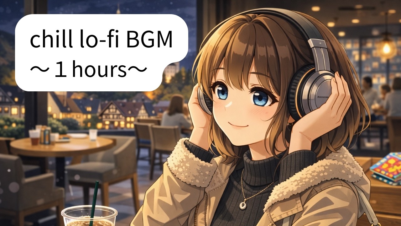 【作業用BGM】毎日投稿🧸 カフェの夜 | Lofi Hip-hop集中力UP