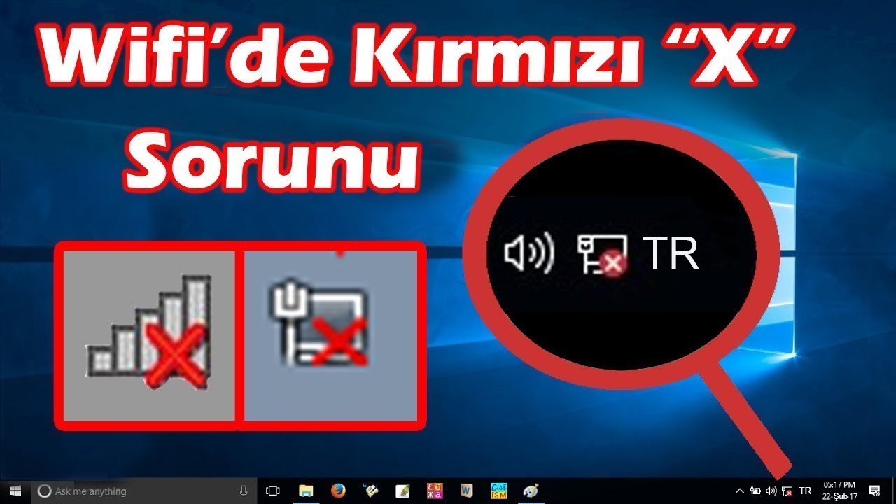 Kablosuz İnternet Bağlantısı ''x''  İşareti Sorunu Çözümü