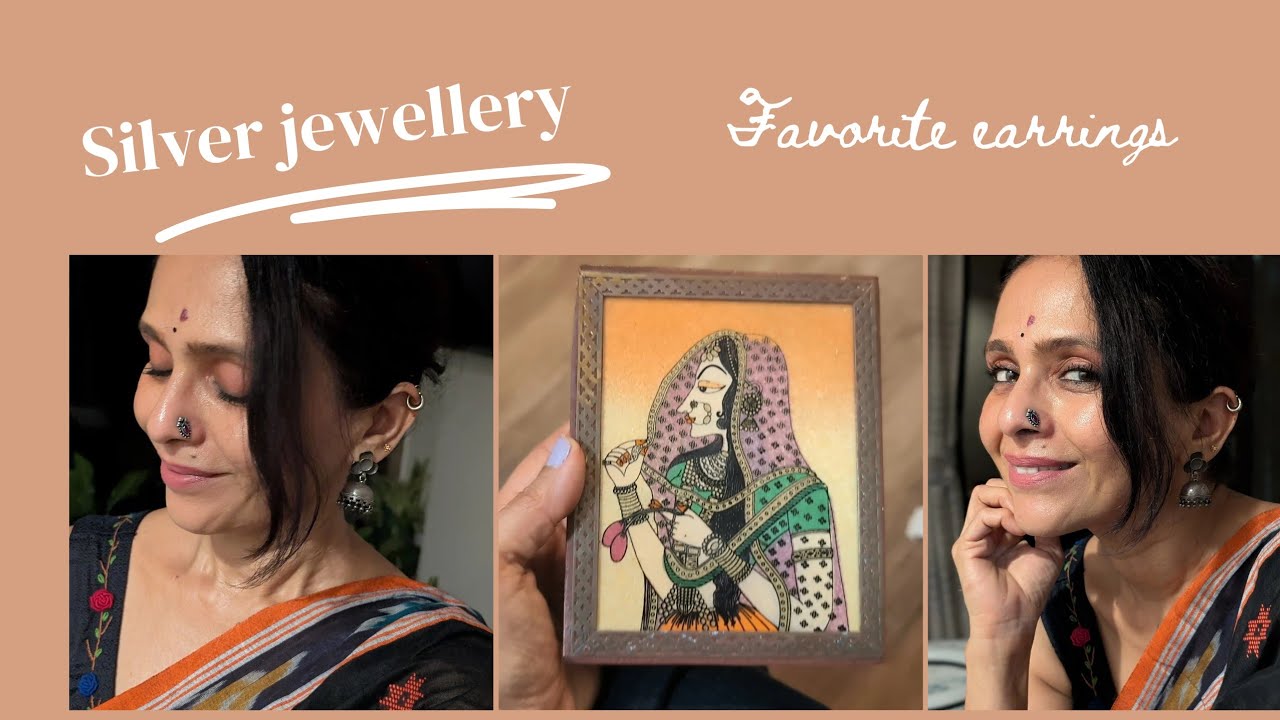 चांदीचे कानातले... |Aishwarya Narkar |silver |earrings | jewellery |