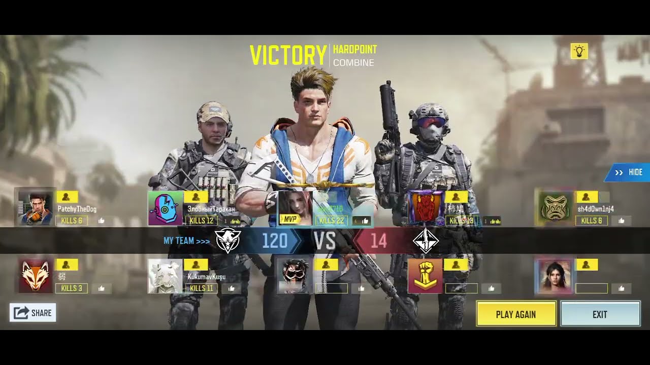 CODM RANKED HARDPOINT GAMEPLAY COMBINE MAP ANDROID NO COMMENTARY NO FACE 