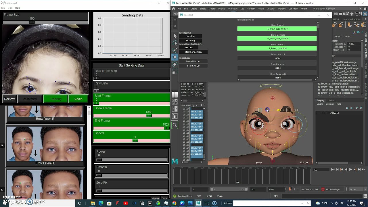 FaceReal Real-time Motion Capture For Autodesk Maya