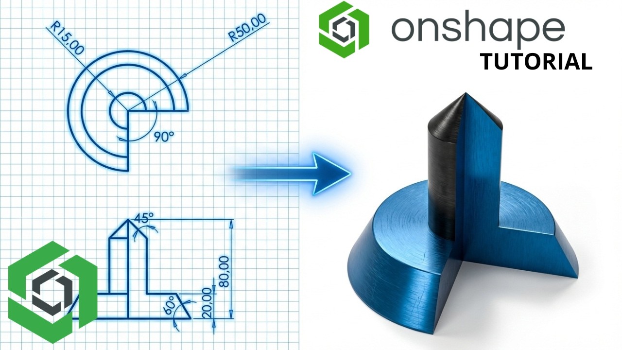Onshape 360 From Zero | Beginner Step-by-Step Tutorial #3