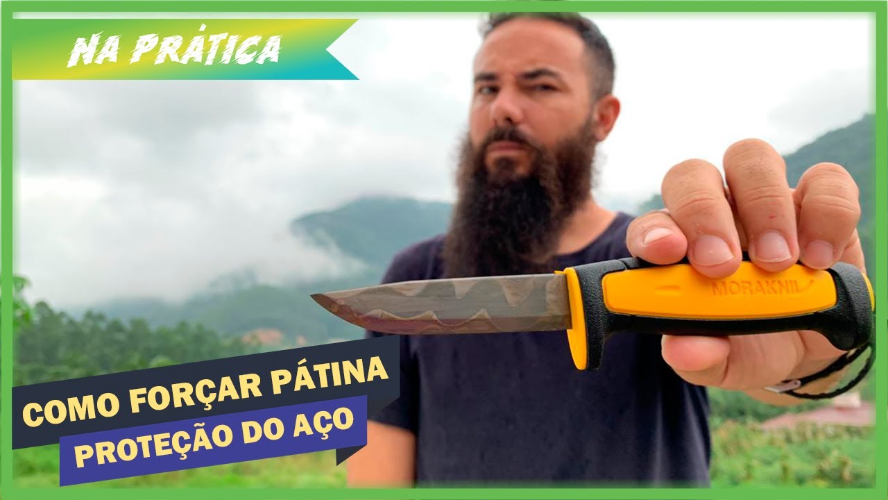 Proteção contra ferrugem, como forçar pátina em lâmina de aço carbono - Na Prática Ep. 4