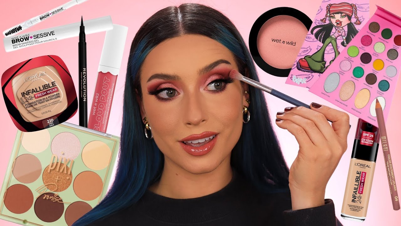 ALL DRUGSTORE AFFORDABLE MAKEUP TUTORIAL 2022 | FULL FACE MAKEUP TUTORIAL DRUGSTORE