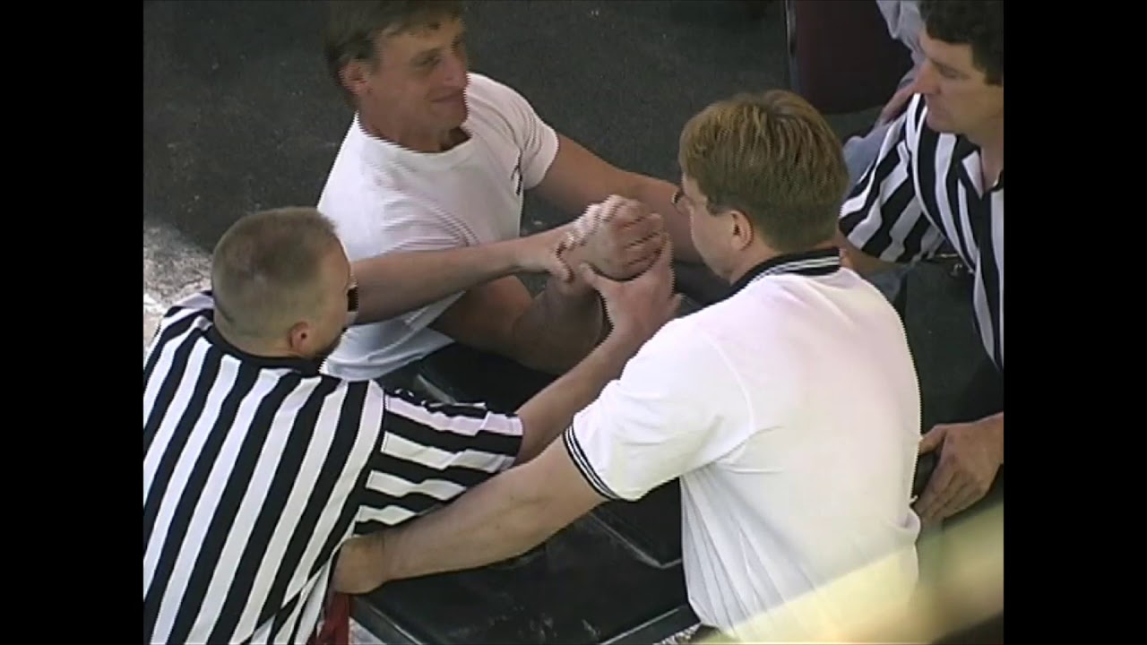 Armwrestling Tournament Match - John Brzenk vs  Bill Sinks Right-Handed