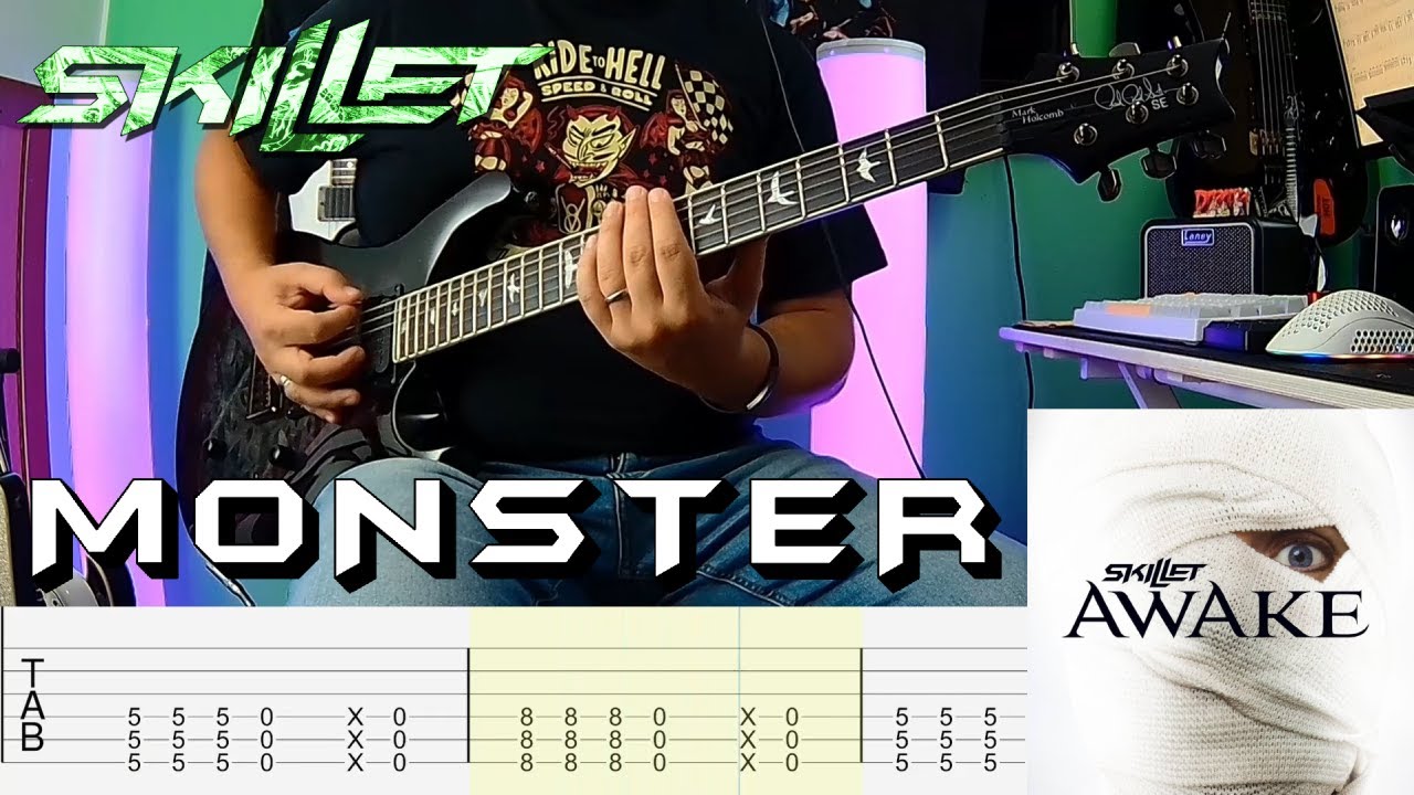 Skillet - Monster |Guitar Cover| |Tab|