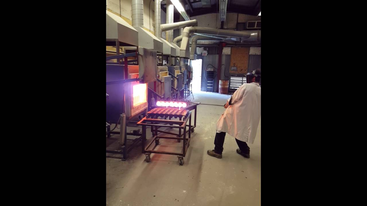 Fire assay pouring