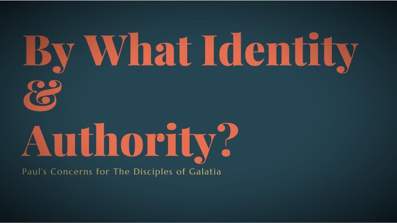 By What Identity & Authority?