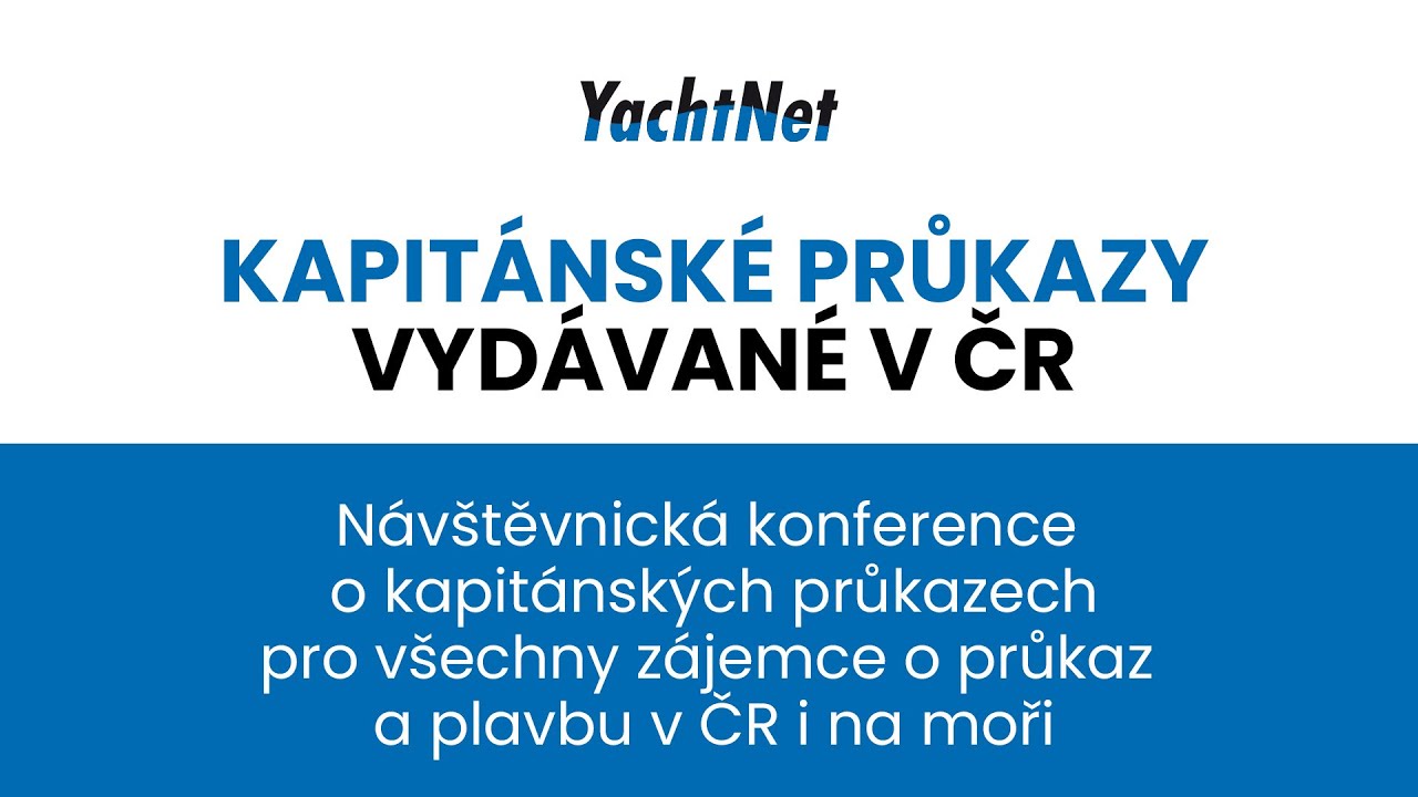 Konference o kapit&aacute;nsk&yacute;ch průkazech na FOR BOAT 2022 - YachtNet