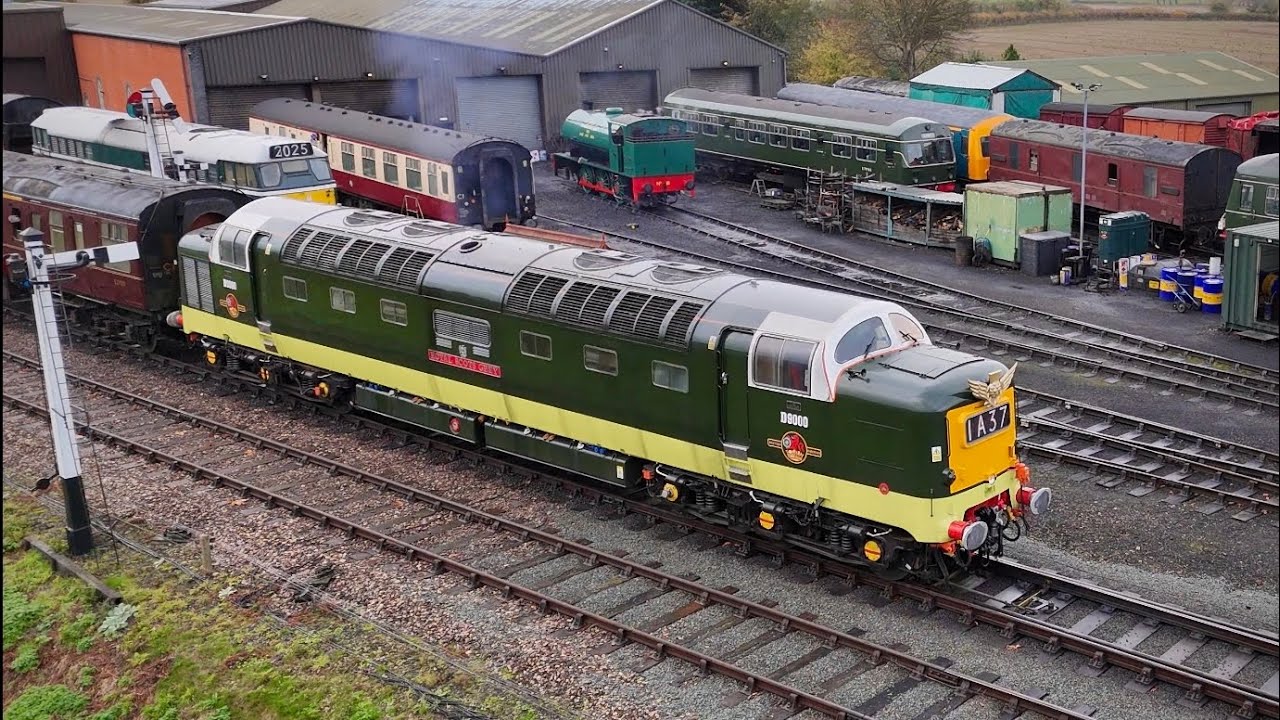 Two-Stroke Outta Weybourne | Royal Scots Grey -  Deltic Class 55 D9000 | North Norfolk Railway