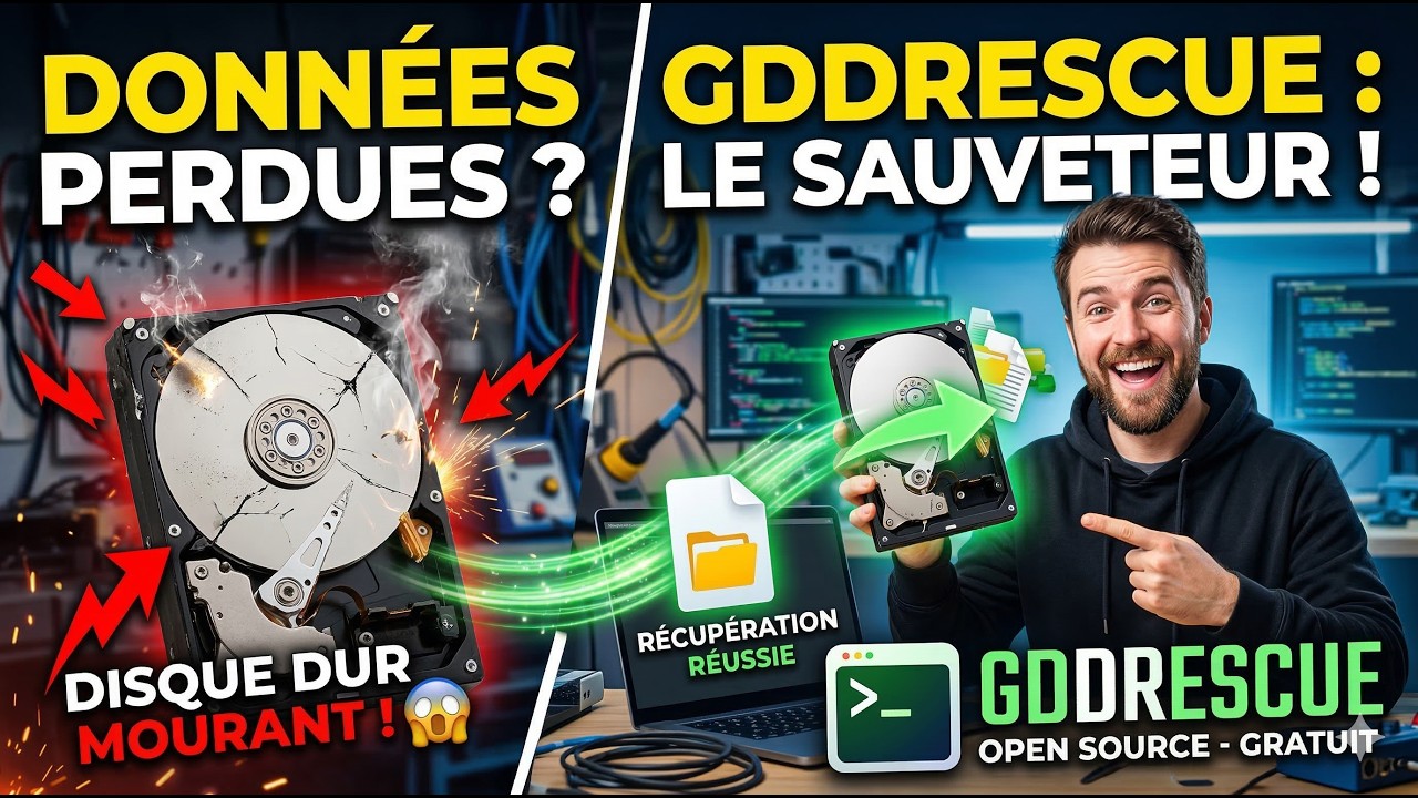 GDDRescue a sauvé mes données ! ce logiciel Open Source Linux peut récupérer un disque défectueux !