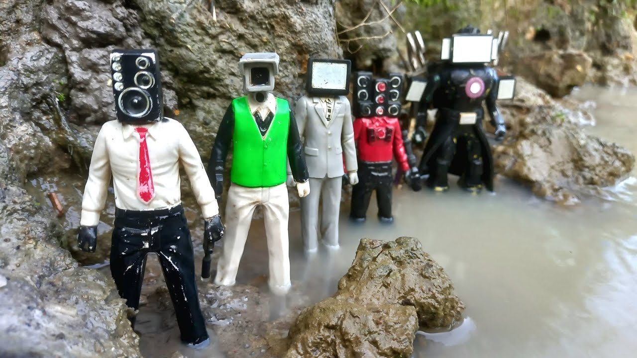 Mencari SKIBIDI TOILET di Sungai.😱Tv man,Tv woman,Speakerman,Cameraman,Clockman,Gman,all characters